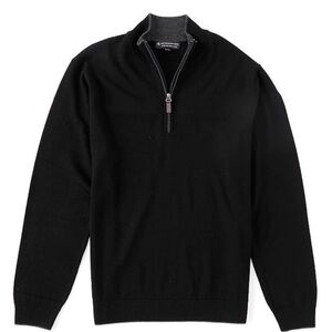 Hart Schaffner Marx Extra Fine Merino Wool Pullover Sweater Black 3X Tall